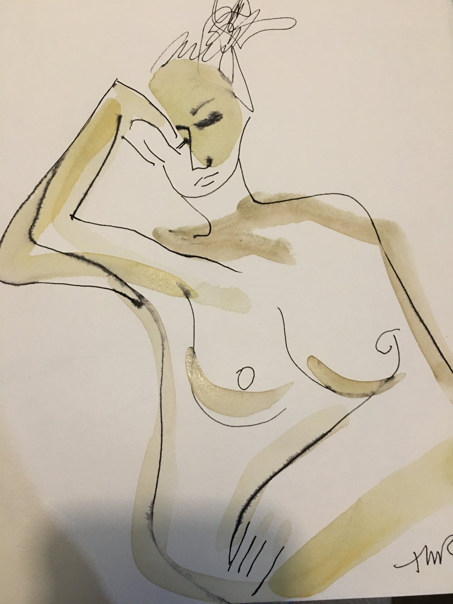 Watercolor Nude