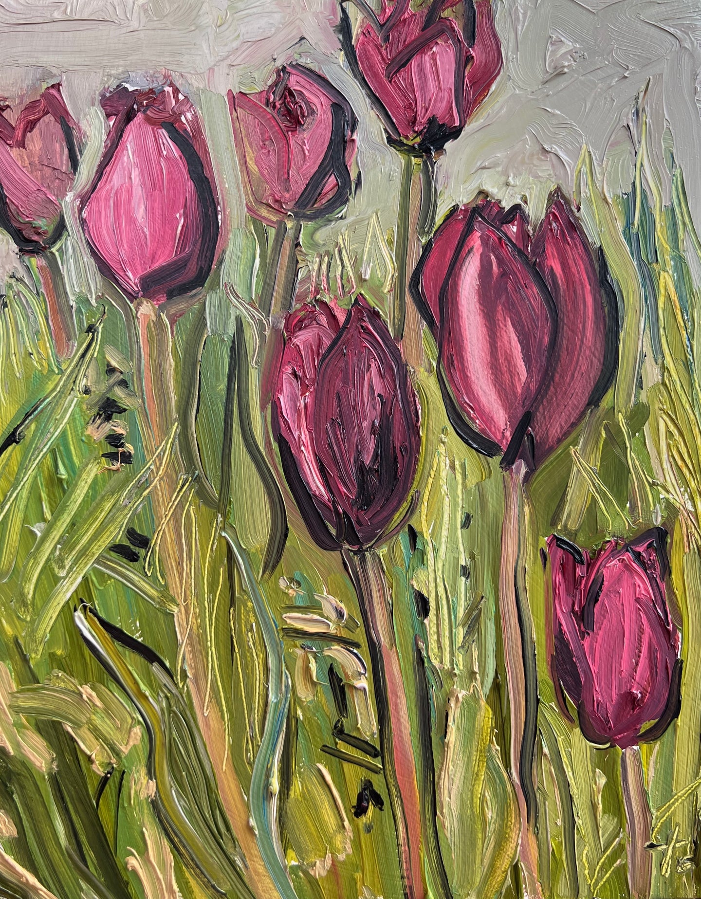 Tulips in the Grass